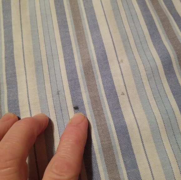 Vintage Saddlebrook Mens Striped Short Sleeve Button up Shirt XLarge - Picture 9 of 12